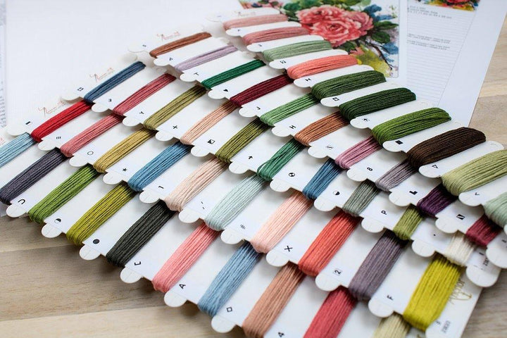 Red roses B2383L Counted Cross-Stitch Kit