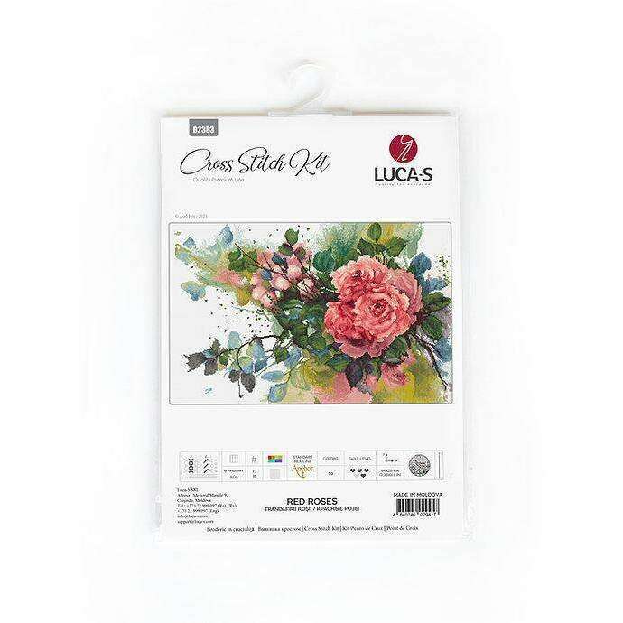 Red roses B2383L Counted Cross-Stitch Kit