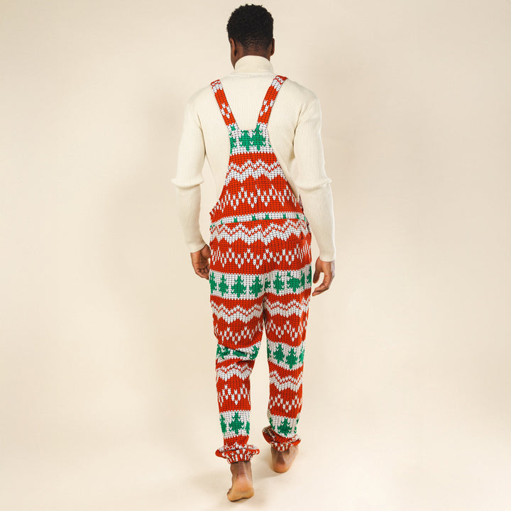 The Red Ryder | Fair Isle Knit Print Pajamaralls®