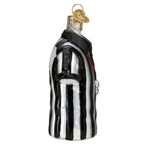 Old World Christmas Referee Shirt Blown Glass Ornament