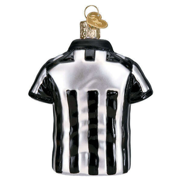 Old World Christmas Referee Shirt Blown Glass Ornament