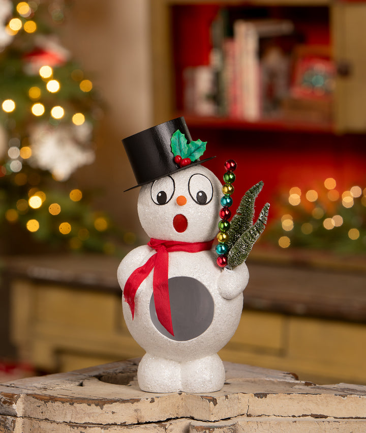 Retro Silly Surprise Snowman by Bethany Lowe Designs, christmas decor