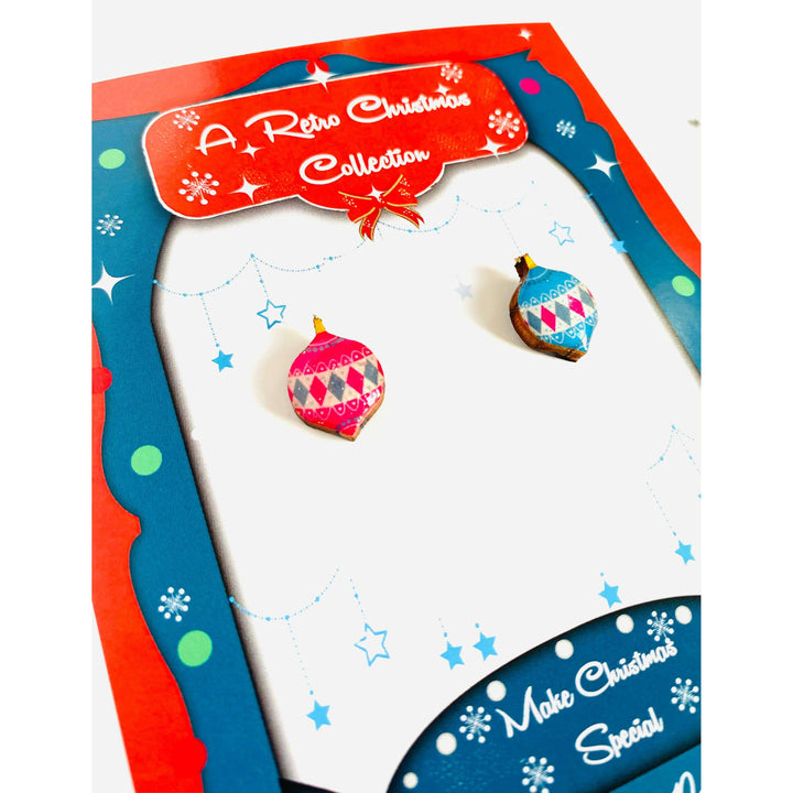 Retro Bauble Stud Earrings by Rosie Rose Parker