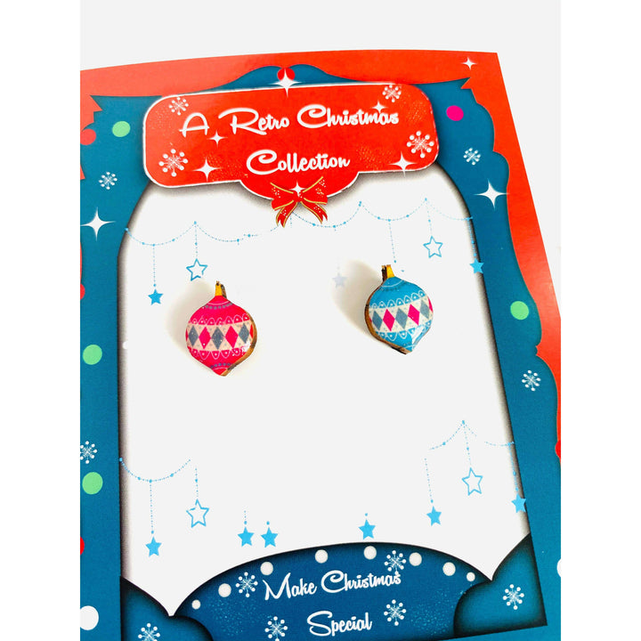 Retro Bauble Stud Earrings by Rosie Rose Parker