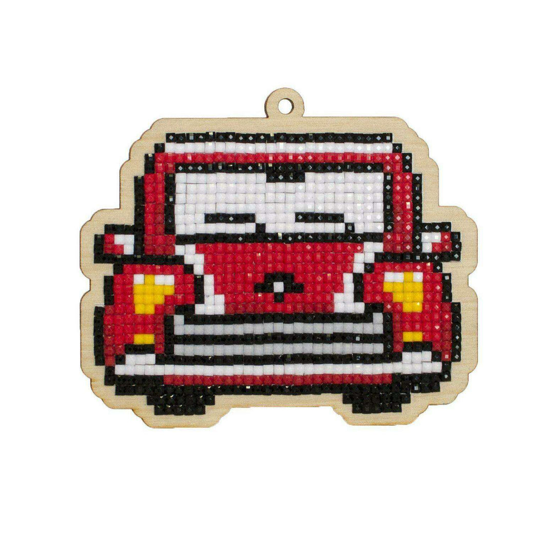 Retro Car WWP275 Diamond Painting on Plywood Kit