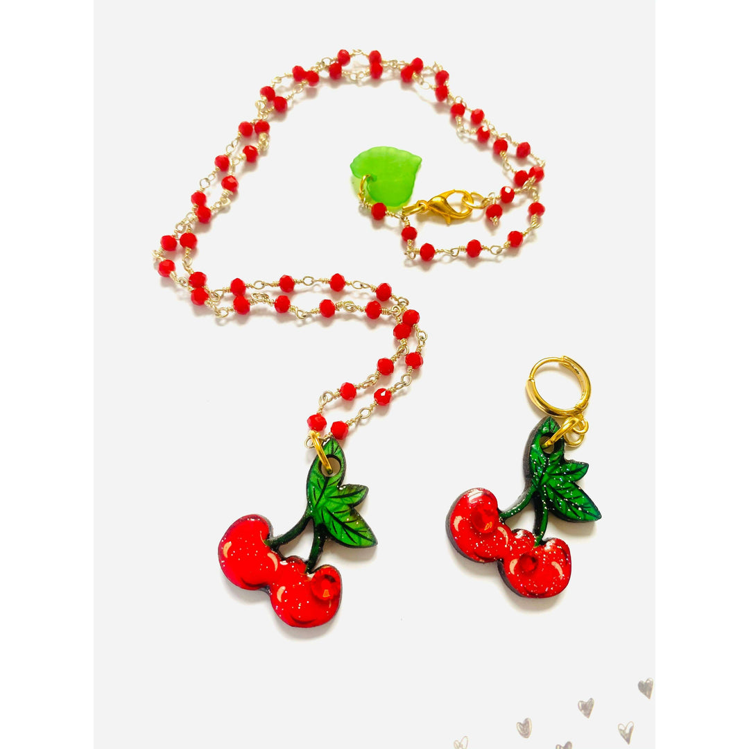 Retro Cherry Earrings by Rosie Rose Parker