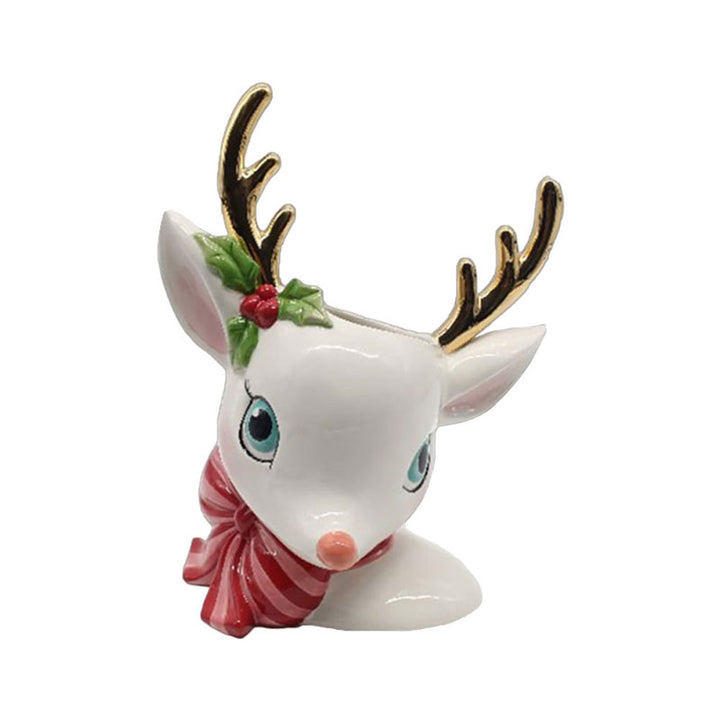Retro Deer Head Vase by December Diamonds