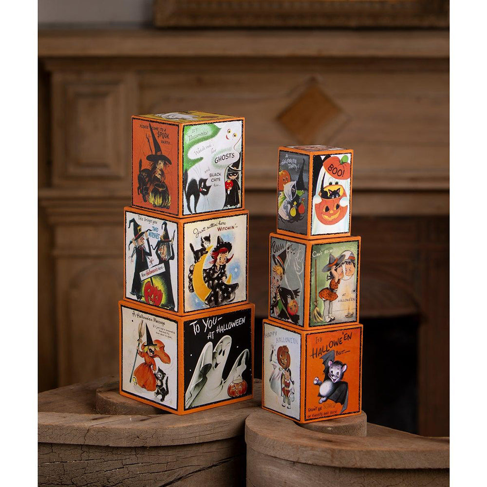 Retro Hallowen Stacking Blocks by Bethany Lowe Designs image 1