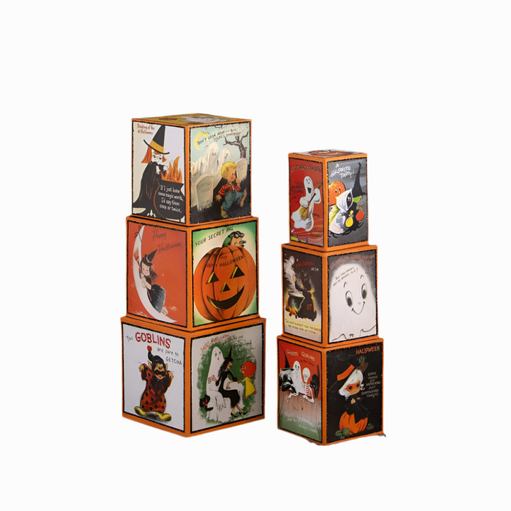 Retro Hallowen Stacking Blocks by Bethany Lowe Designs