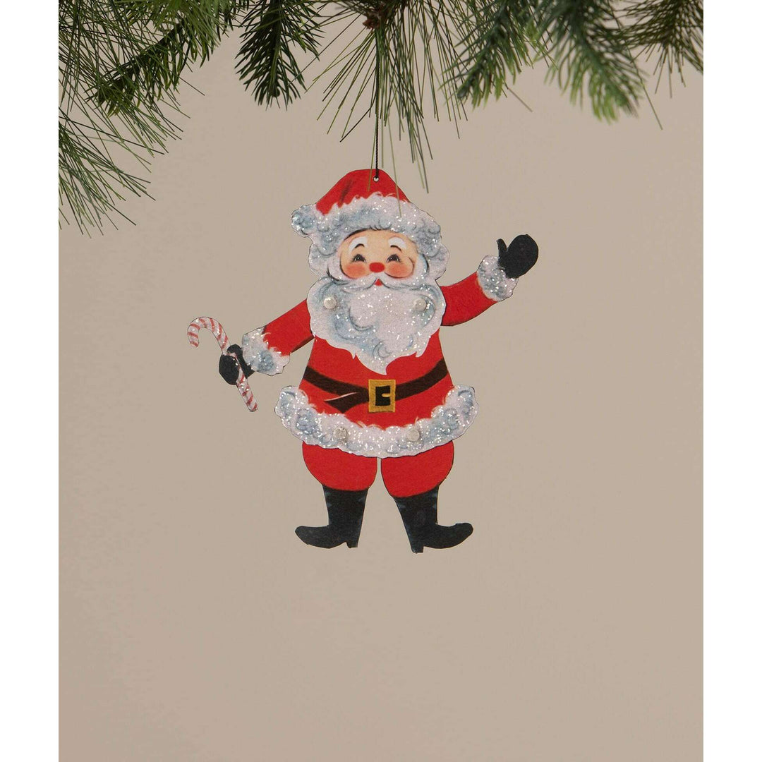 Retro Rockin' Santa Ornament by Bethany Lowe Designs, image 2