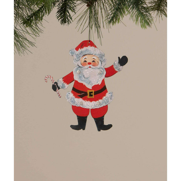 Retro Rockin' Santa Ornament by Bethany Lowe Designs, image 2