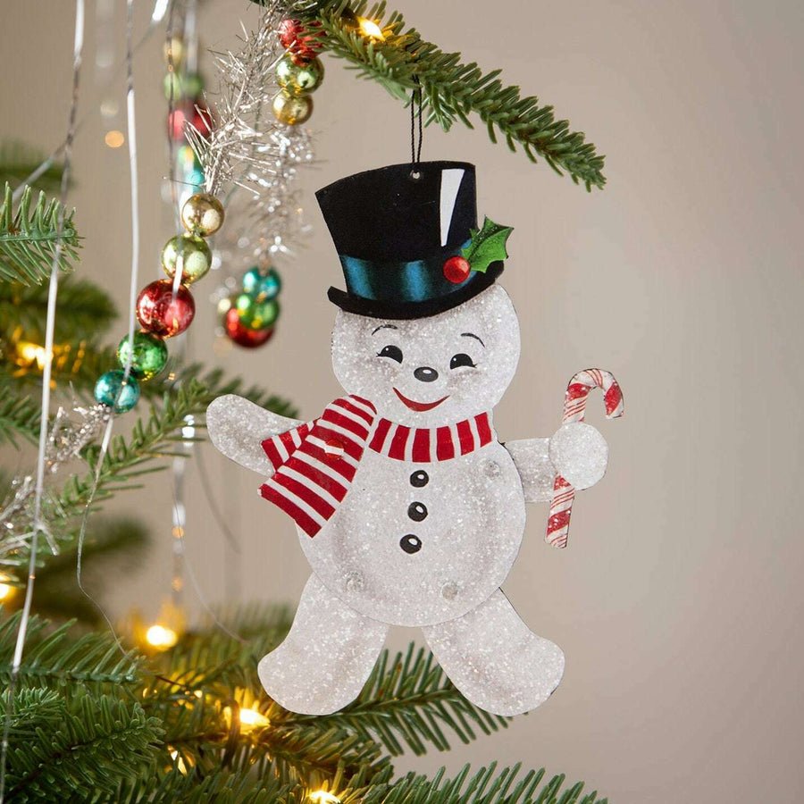 Retro Rockin' Snowman Ornament by Bethany Lowe Designs, christmas decor