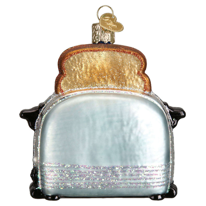 Old World Christmas Retro Toaster Blown Glass Ornament