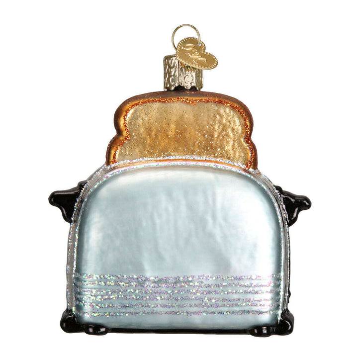 Old World Christmas Retro Toaster Blown Glass Ornament