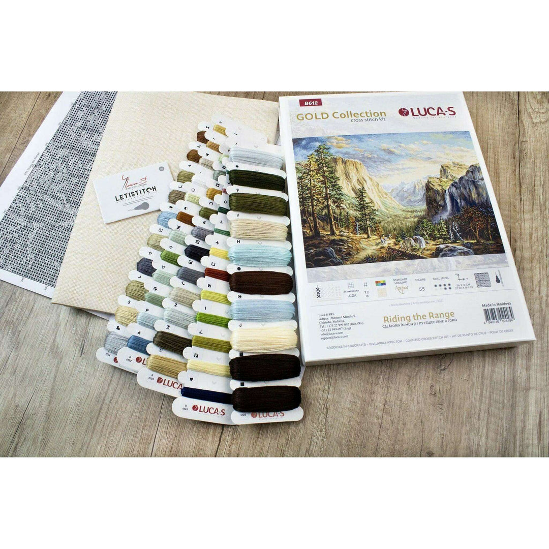 Riding the Range B612L Counted Cross-Stitch Kit