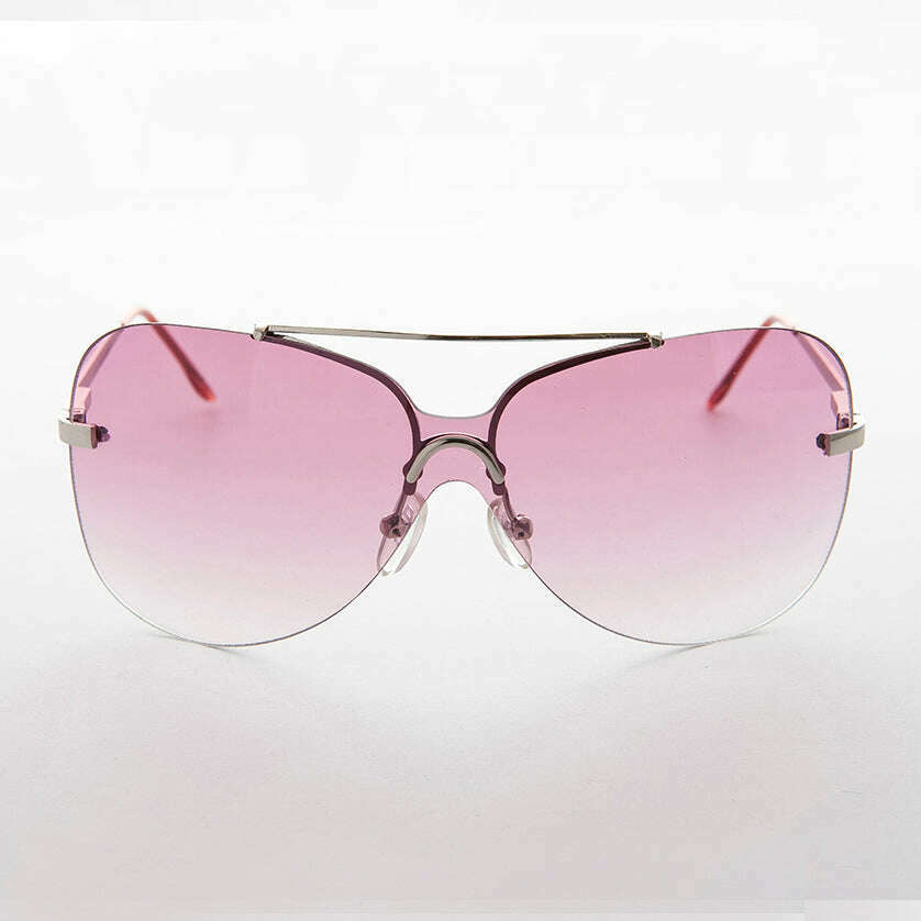 Rimless Butterfly Boho Vintage Sunglass - Farrah