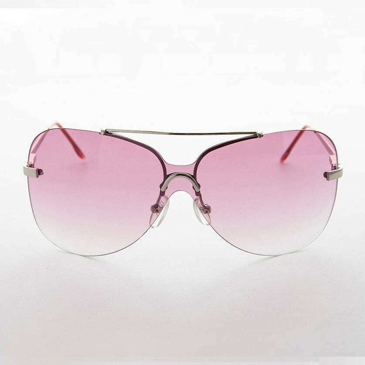 Rimless Butterfly Boho Vintage Sunglass - Farrah
