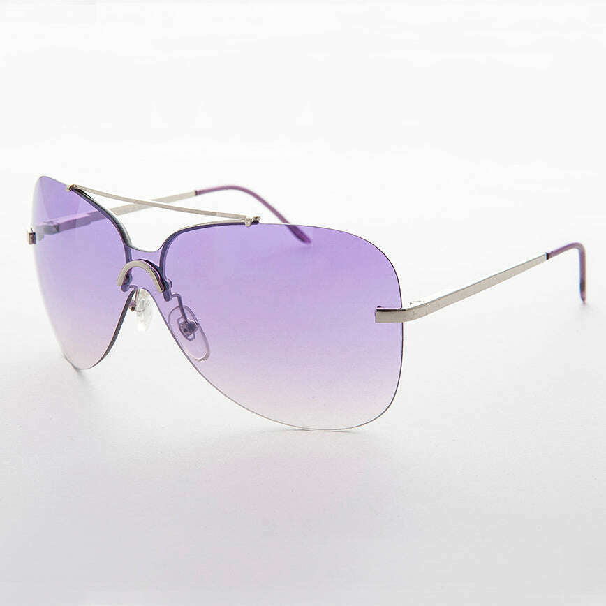 Rimless Butterfly Boho Vintage Sunglass - Farrah