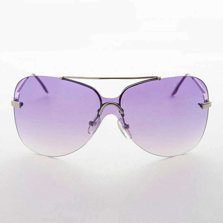 Rimless Butterfly Boho Vintage Sunglass - Farrah