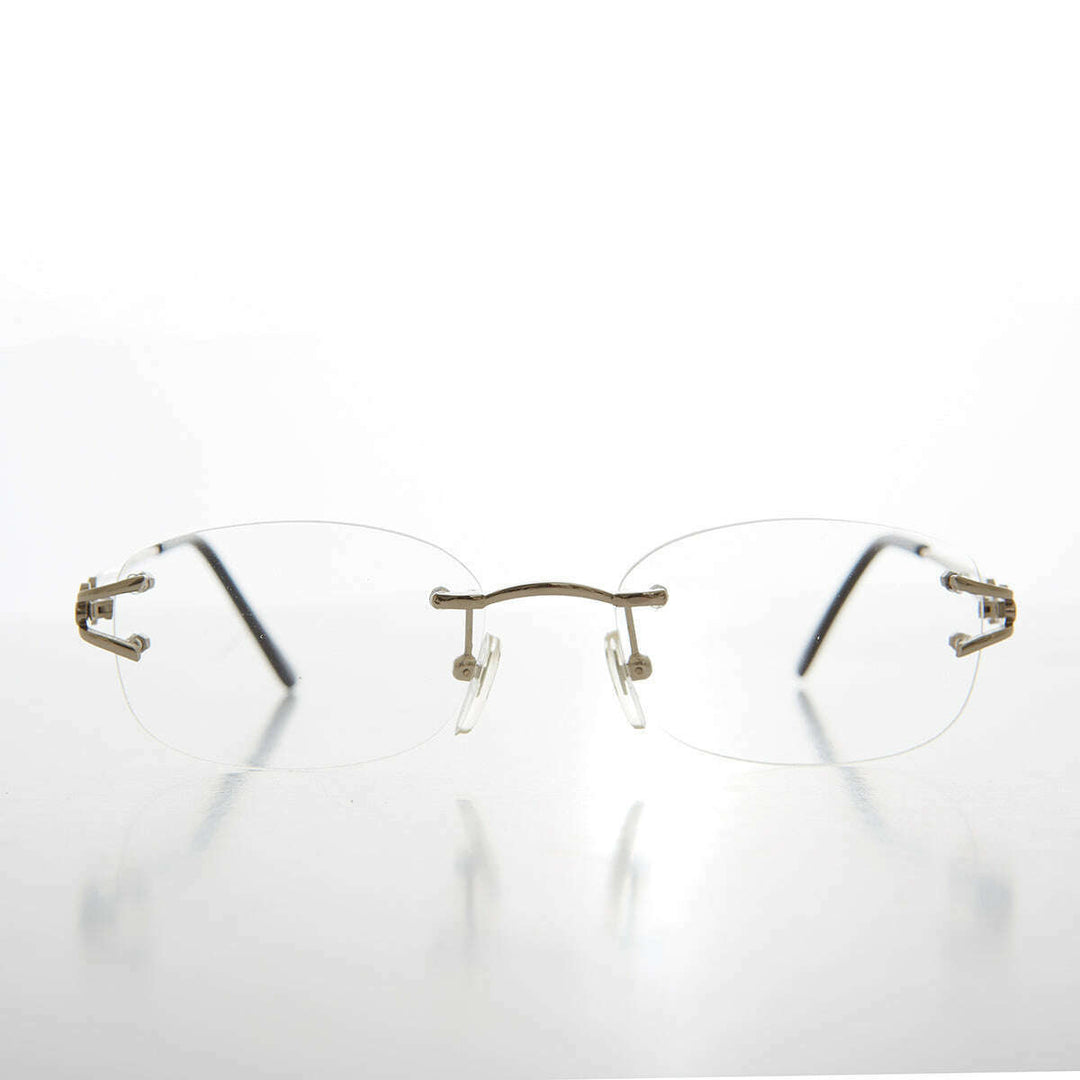 Rimless Readers with Metal Temples - Nicky