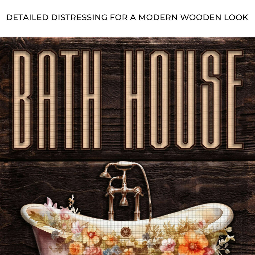 Rinse And Relax Bath House Sign