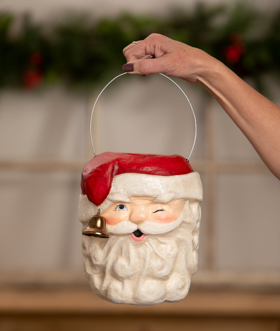 Tall Santa Bucket by Bethany Lowe Designs, image 4