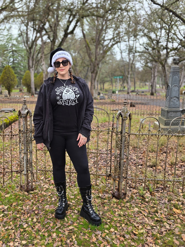 "Summoning the Holiday Spirit" Planchette Ouija Spooky Holiday Tee - Unisex Shirt