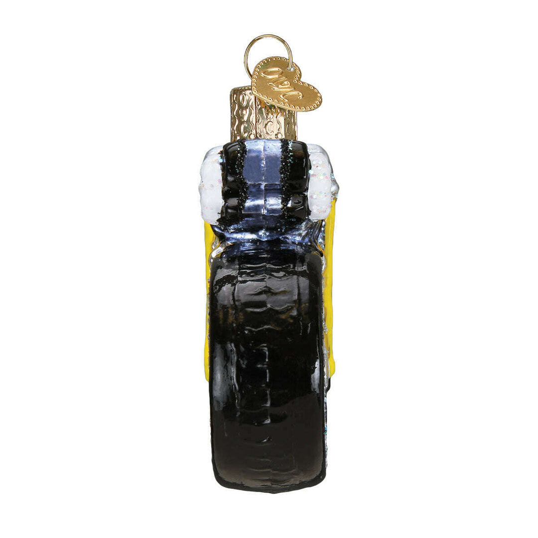 Old World Christmas Road Bike Blown Glass Ornament
