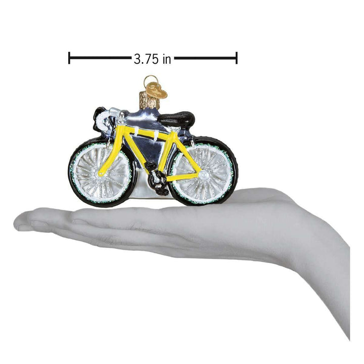 Old World Christmas Road Bike Blown Glass Ornament
