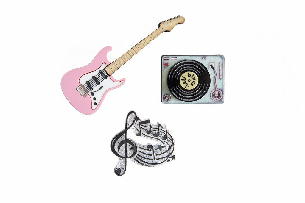 Rock and Roll Brooches Set of 3 by Laliblue - Quirks!