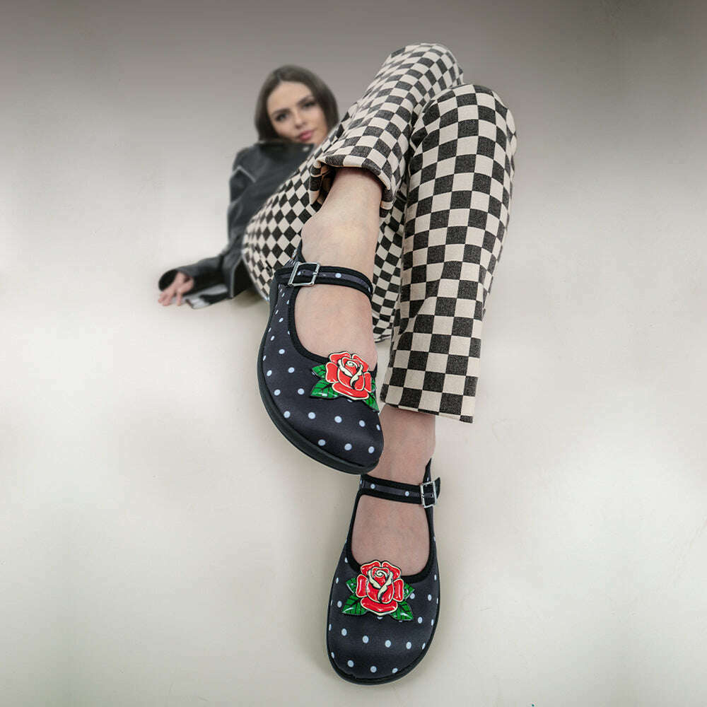 Rockabilly Women's Mary Jane Flats