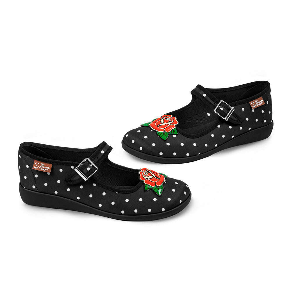 Rockabilly Women's Mary Jane Flats