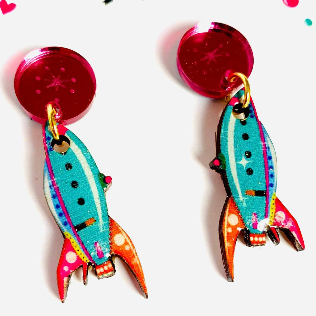 Rocket Statement Earrings by Rosie Rose Parker - Quirks!