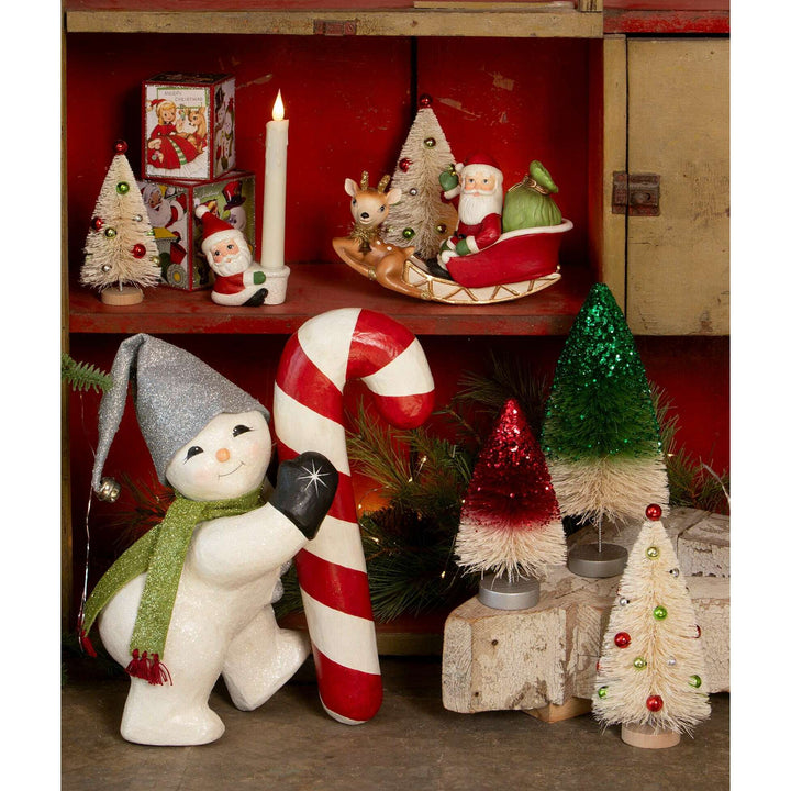 Rocking Santa in Sleigh by Bethany Lowe Designs, image 3