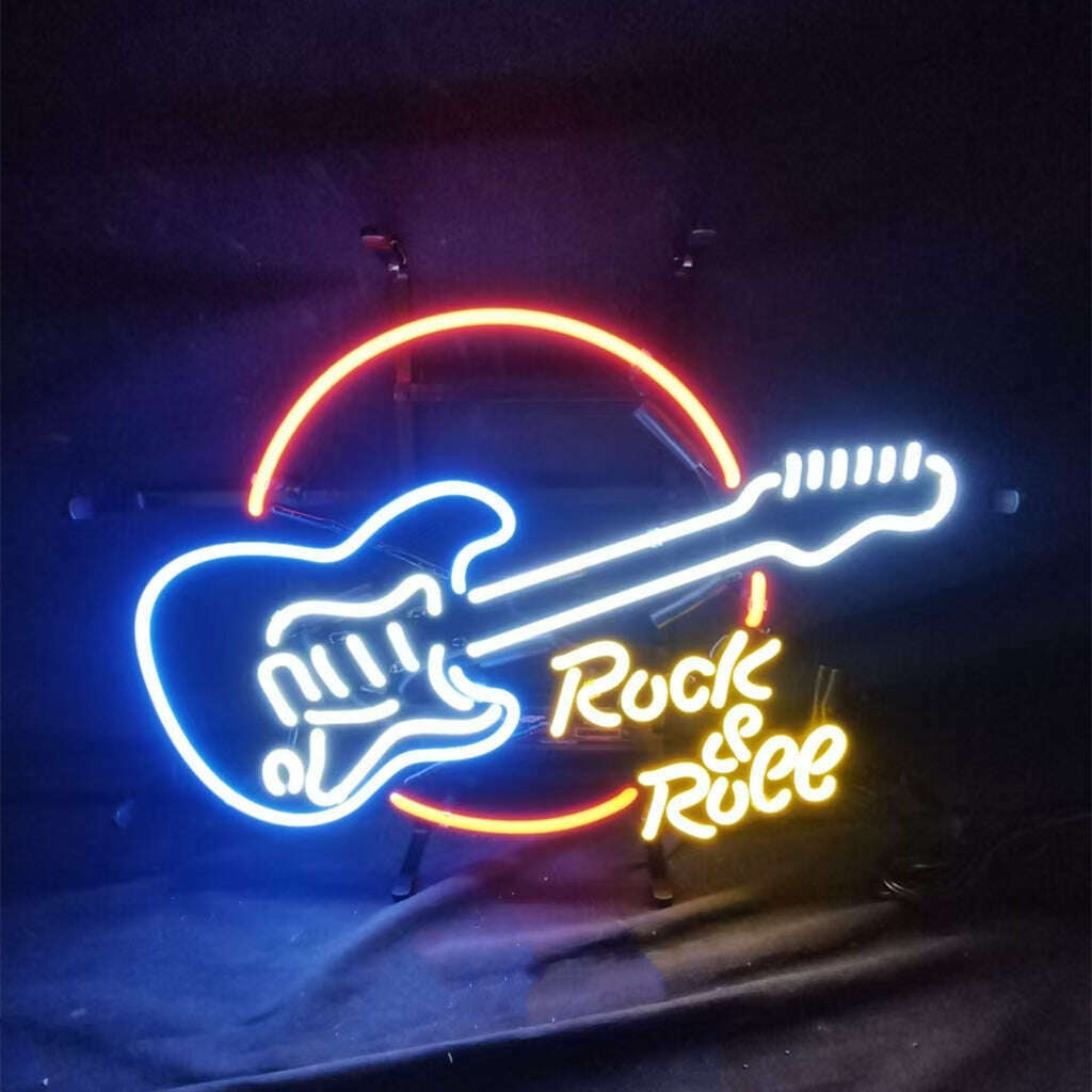 Rock&Roll Guitar Neon Signs