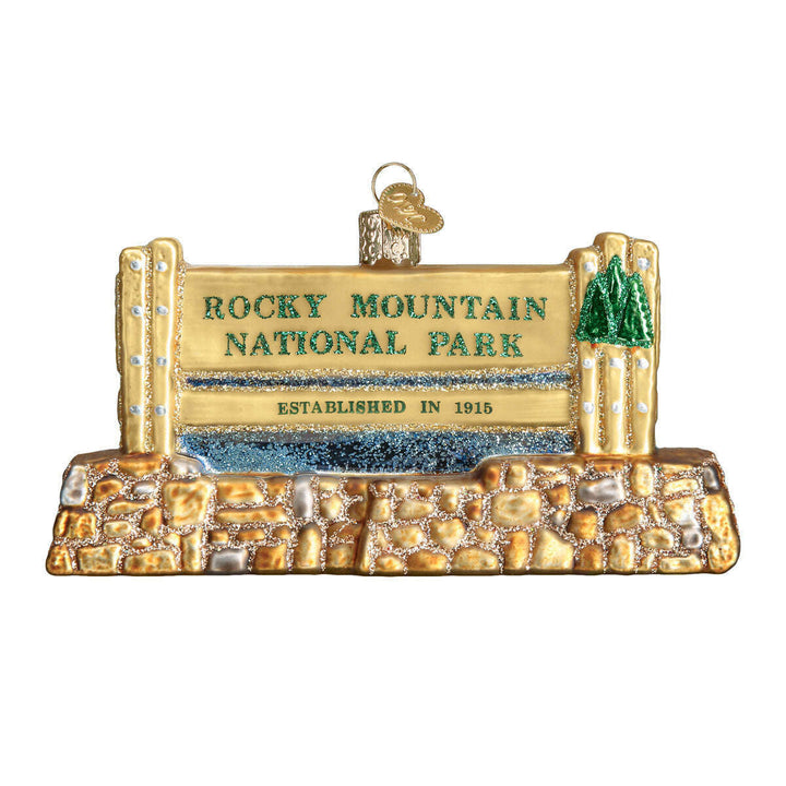 Old World Christmas Rocky Mountain National Park Blown Glass Ornament