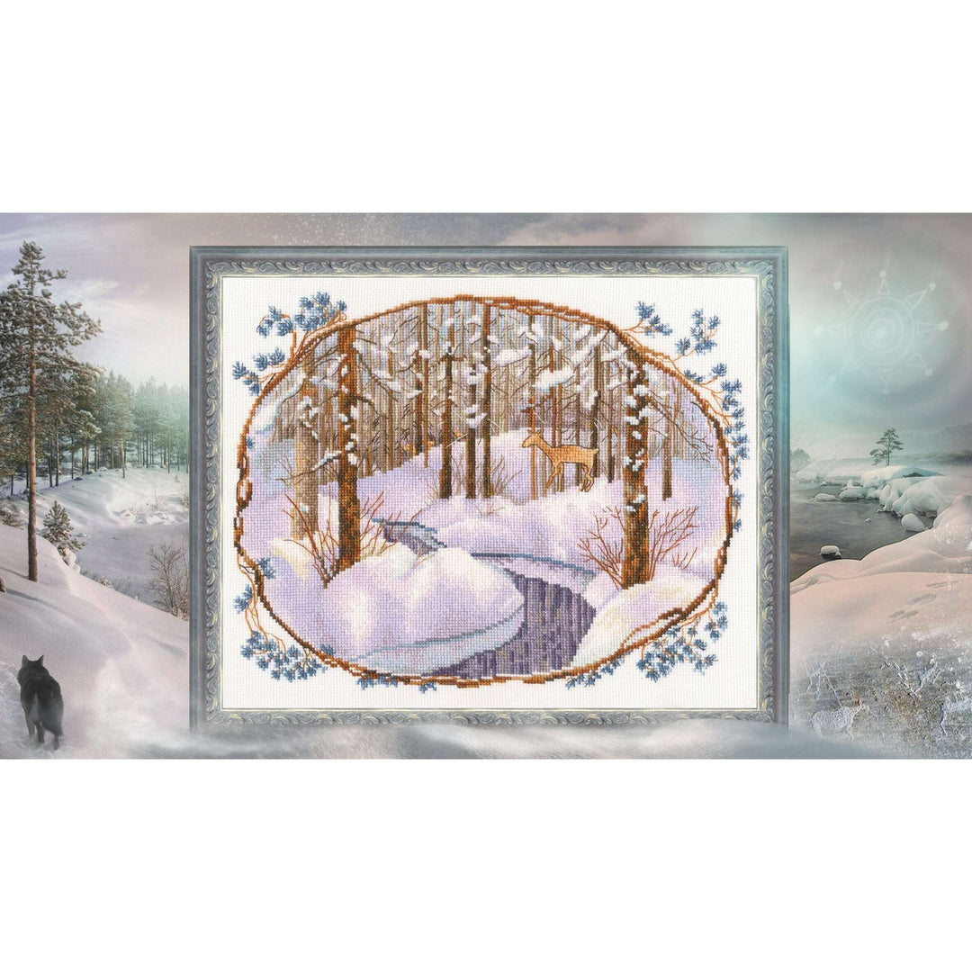 Roe deer M991 Counted Cross Stitch Kit