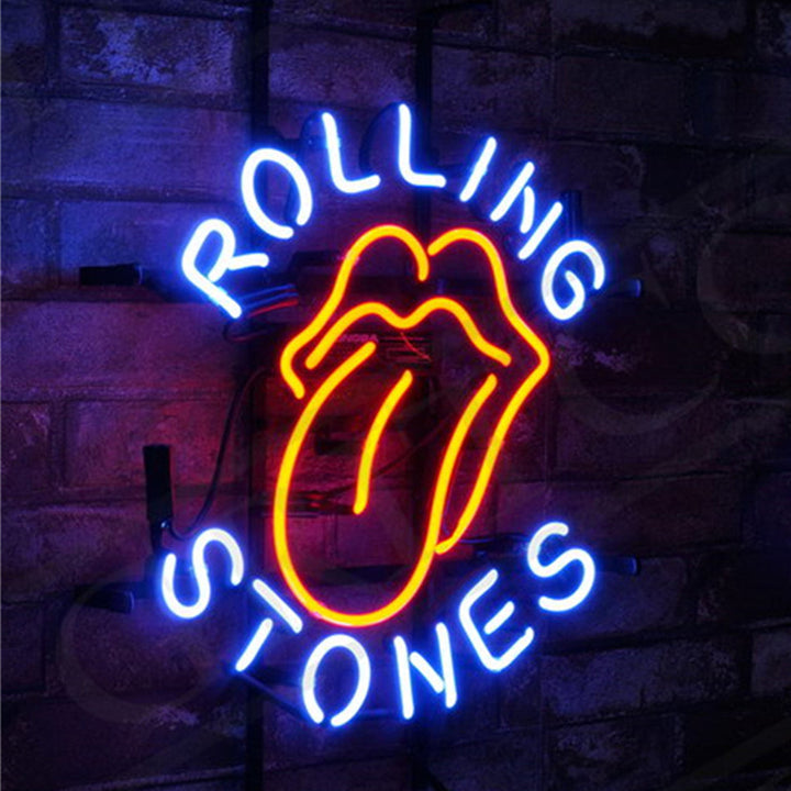 Blue Rolling Stones Neon Signs Light