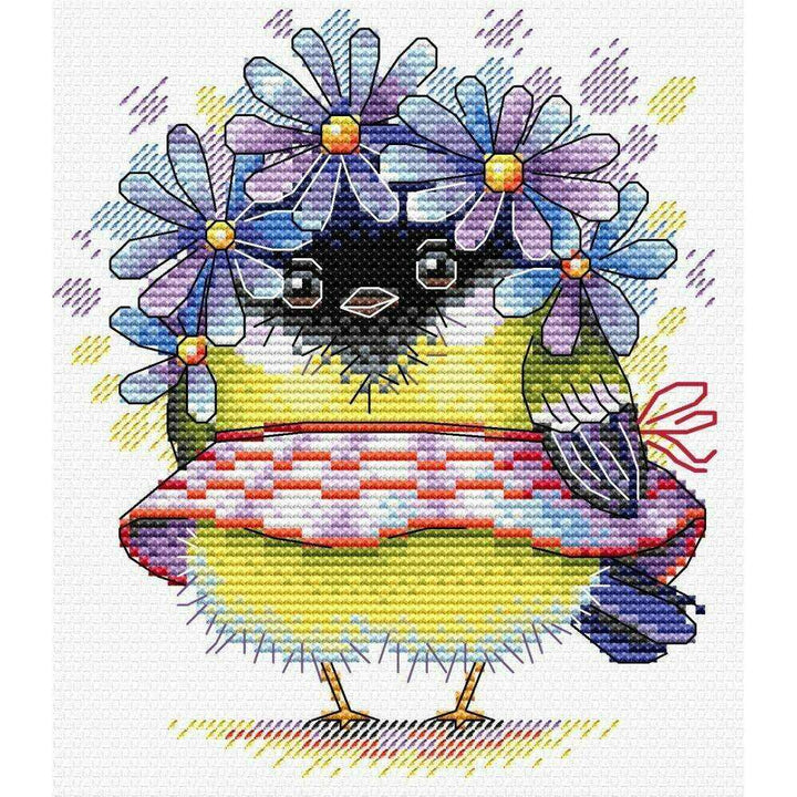 Romantic Bird SM-299 Counted Cross Stitch Kit