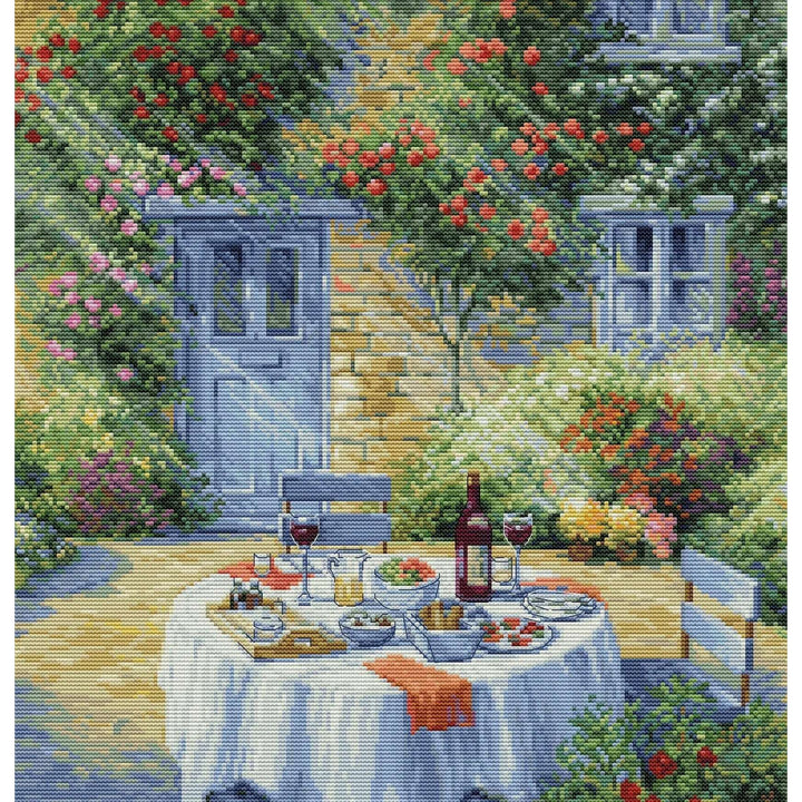 Romantic Garden BU5055L Counted Cross-Stitch Kit