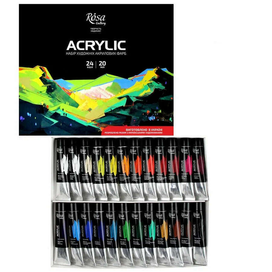 Rosa Gallery Acrylic Paint Set 24 colors (0.68 oz each)