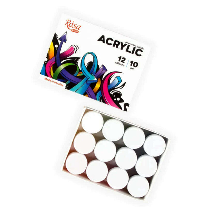 Rosa Start Graffiti Acrylic Paint Set 12 colors (0.34 oz each)