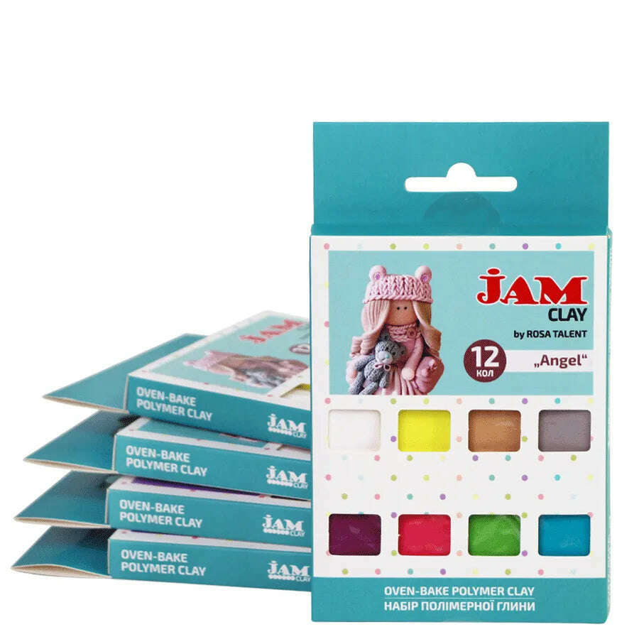 Rosa Talent Angels - Polymer Clay Set. 12*0.04 lb. Jam Clay.