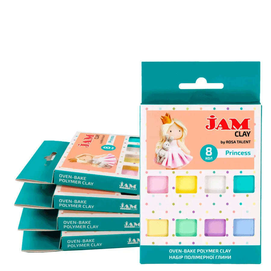 Rosa Talent Princess - Polymer Clay Set. 8*0.04 lb. Jam Clay.
