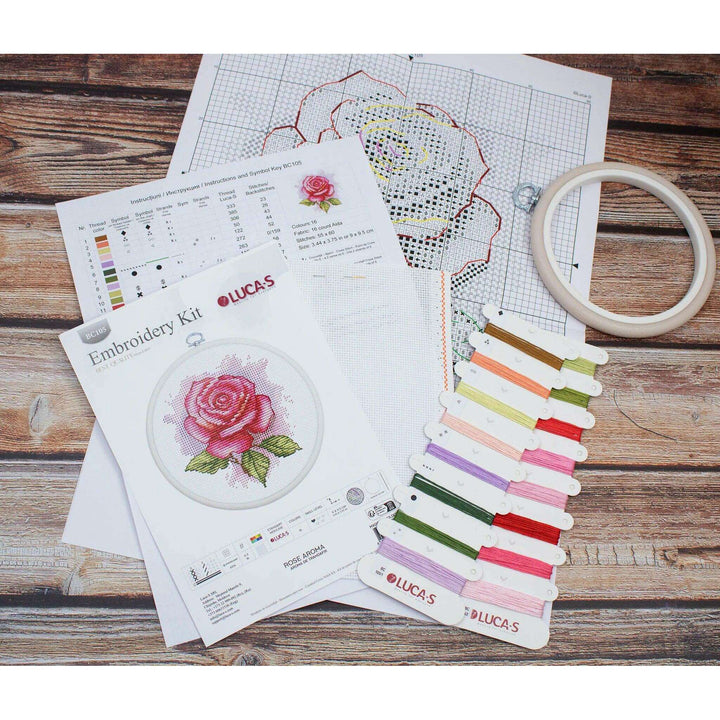 Rose Aroma BC105L Counted Cross-Stitch Kit