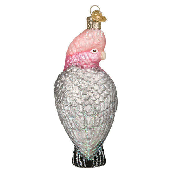 Old World Christmas Rose-Breasted Cockatoo Blown Glass Ornament