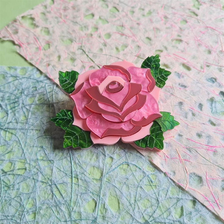 Rose Brooch- 7 Colours by Cherryloco Jewellery 5