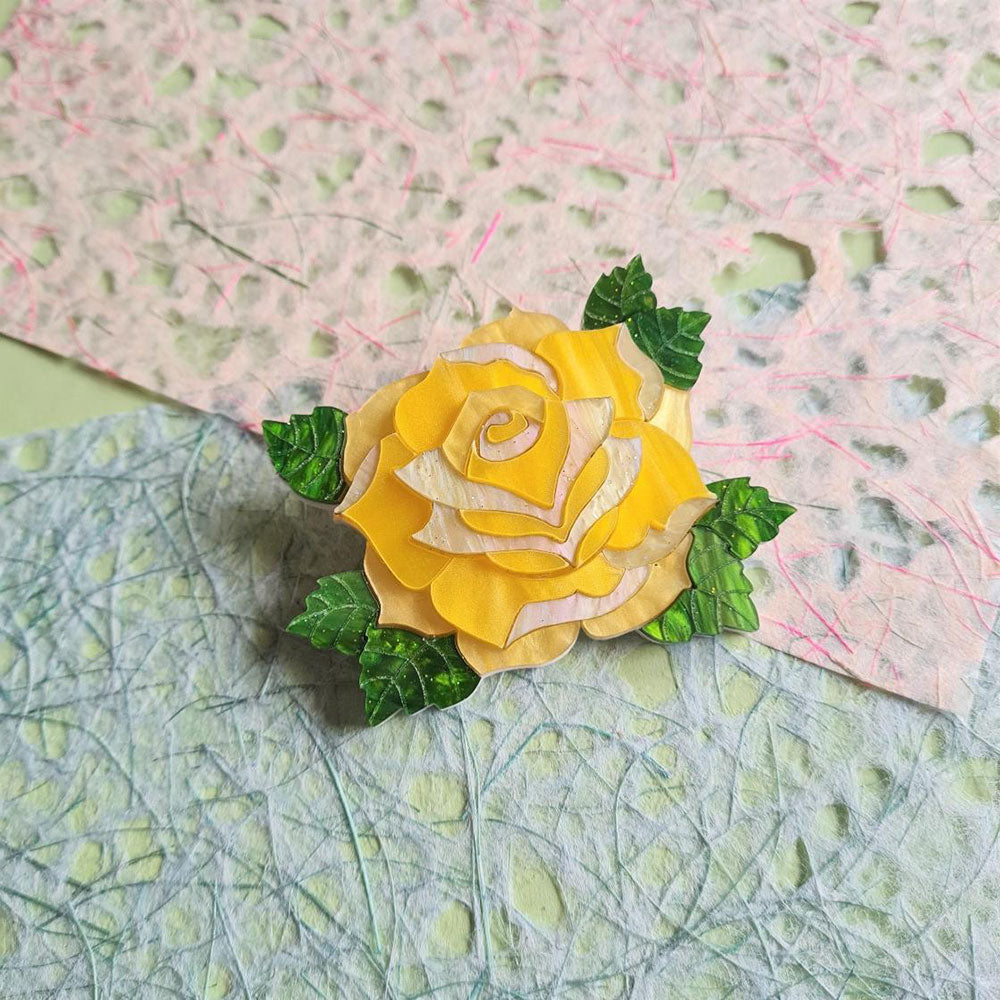 Rose Brooch- 7 Colours by Cherryloco Jewellery 7