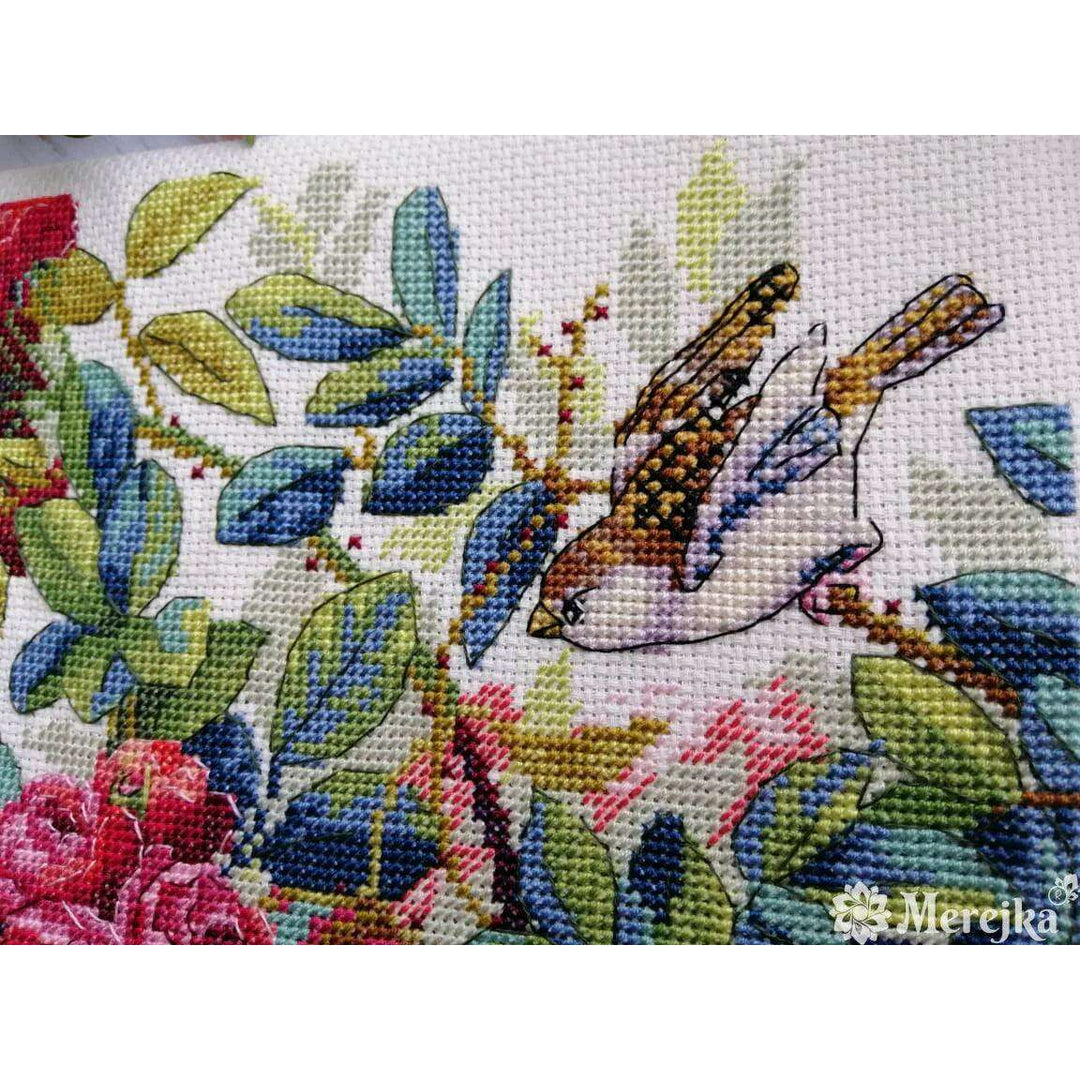 Rose Bush K-150 Counted Cross-Stitch Kit