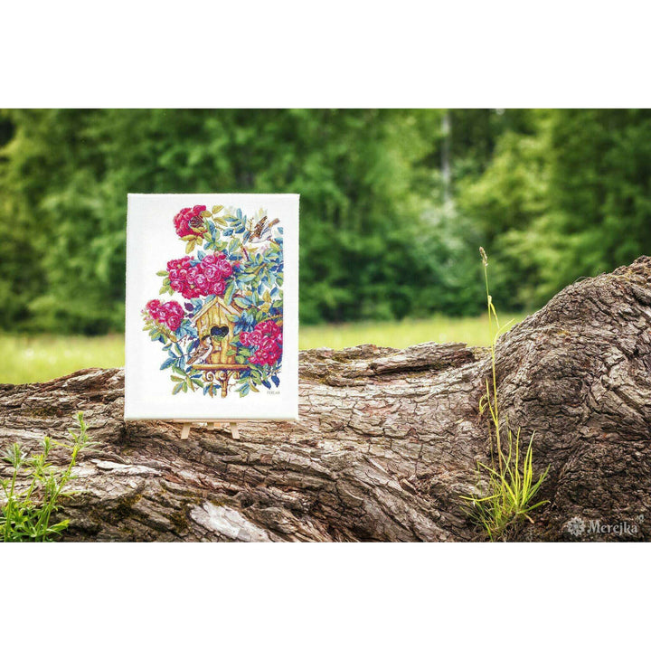 Rose Bush K-150 Counted Cross-Stitch Kit